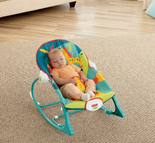 Fisher-Price 费雪 Rocker, Dark Safari 婴儿摇椅