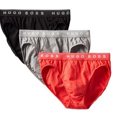 HUGO BOSS 雨果博斯 男士纯棉内裤3条装