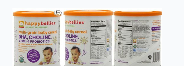  Happy Baby Food HappyBellies Organic 禧贝有机复合谷物米粉3段 