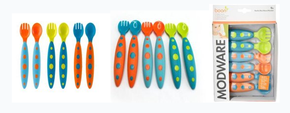 Boon Modware Toddler Utensils宝宝胖勺柄进食勺