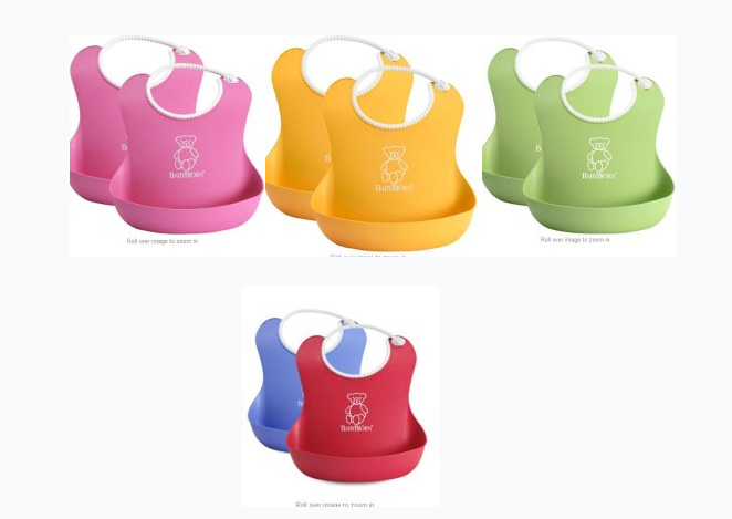 BABYBJORN Soft Bib 2 Pack软胶围嘴