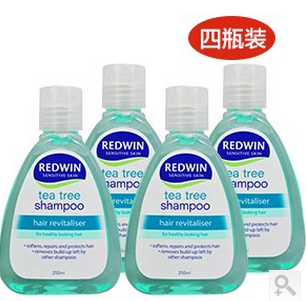 【四瓶装，惊爆价！】Redwin 茶树油洗发水 控油深层清洁头皮 250ml