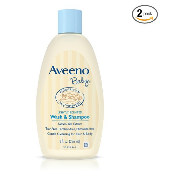 Aveeno 婴儿沐浴洗发二合一 8盎司 2瓶